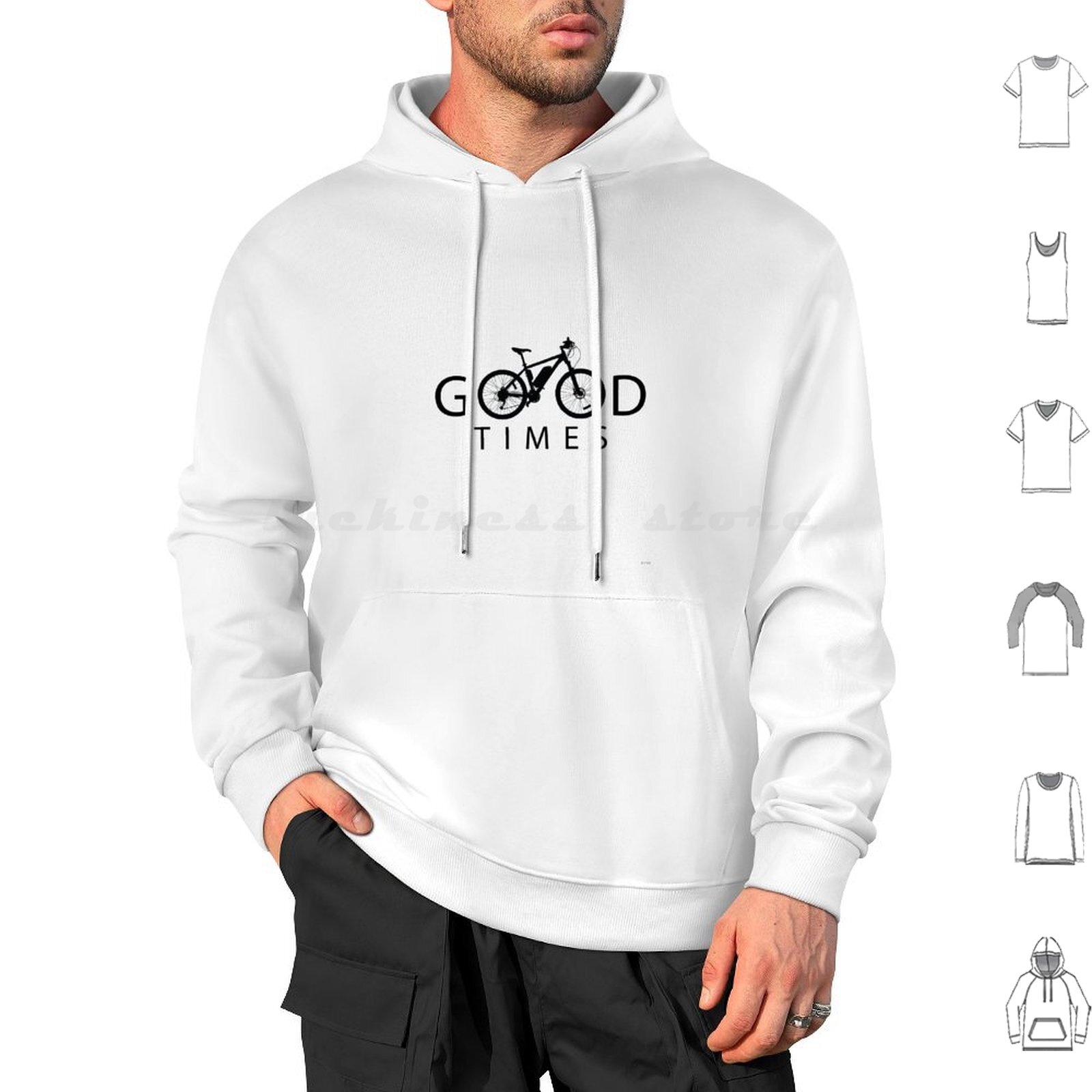 Outdoor Sport Hobbies - Good Times Cycling Hobbies Hoodie Katun