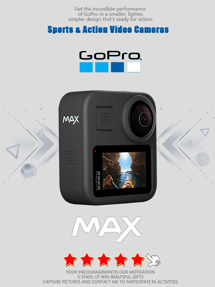 Kamera Aksi GoPro MAX 360 deng - Outdoor Sport Live ulasan dan harga