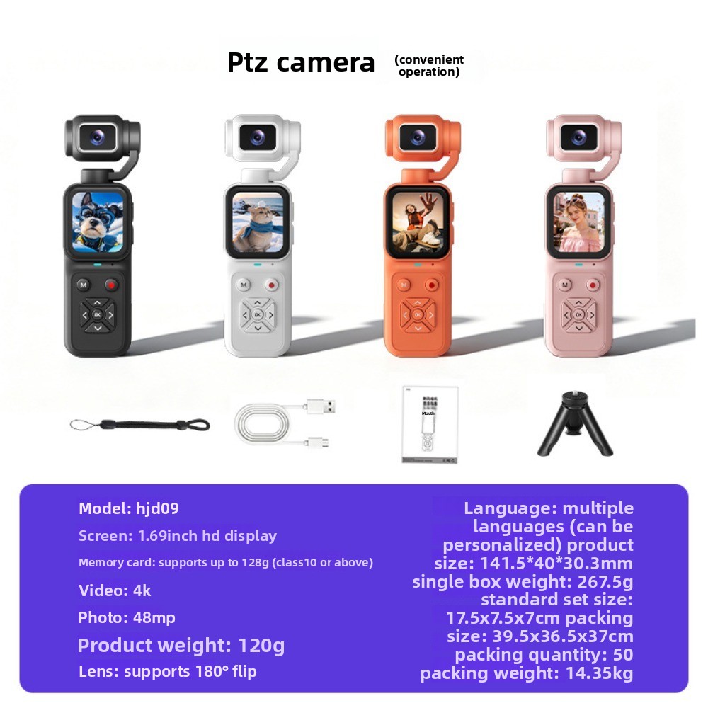 Kamera Vlogging 4K HJD-09 180  - Outdoor Sport Live ulasan dan harga